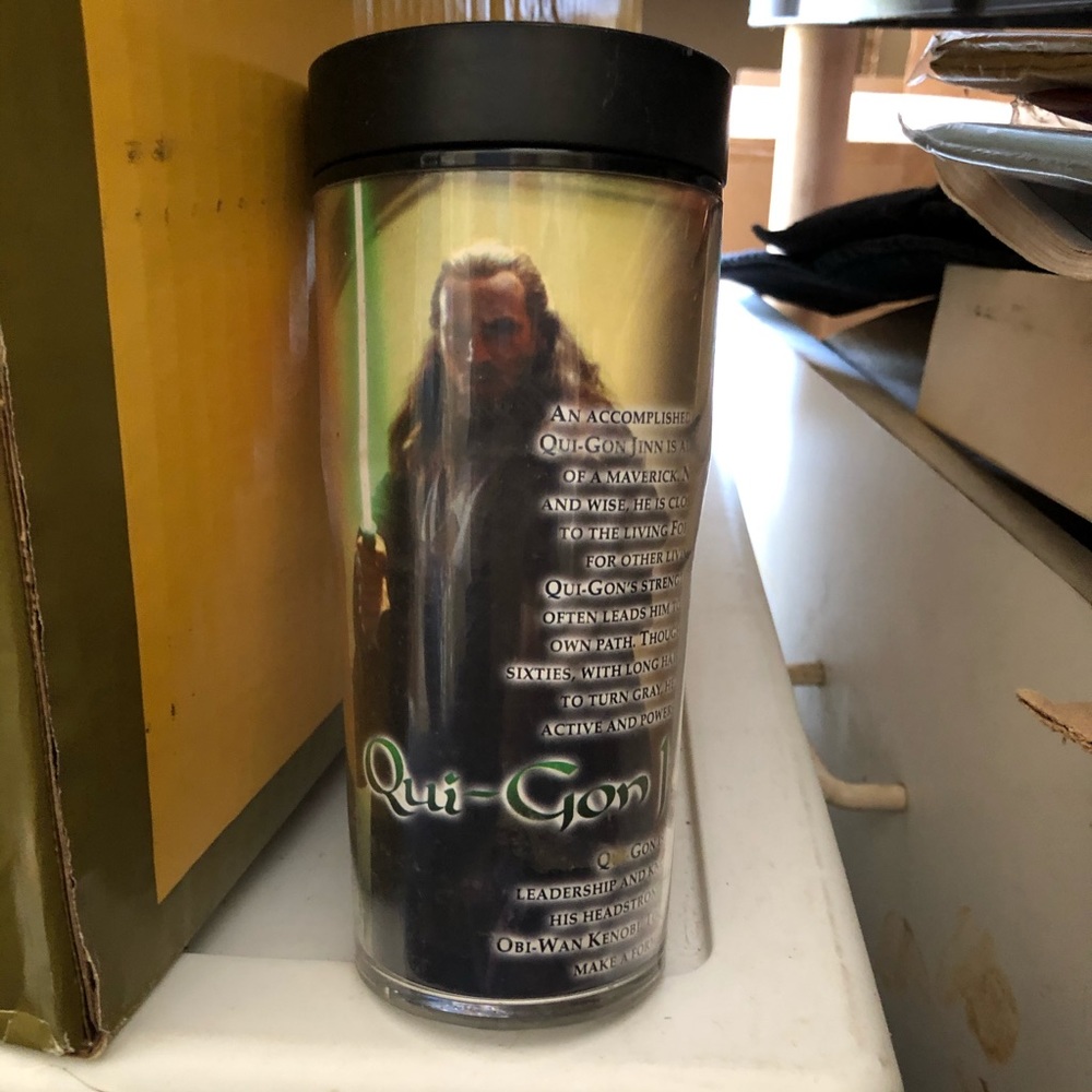 🔴STAR WARS EPISODE 1 Insulated TRAVEL MUG GON JINN - Picture 4 of 7